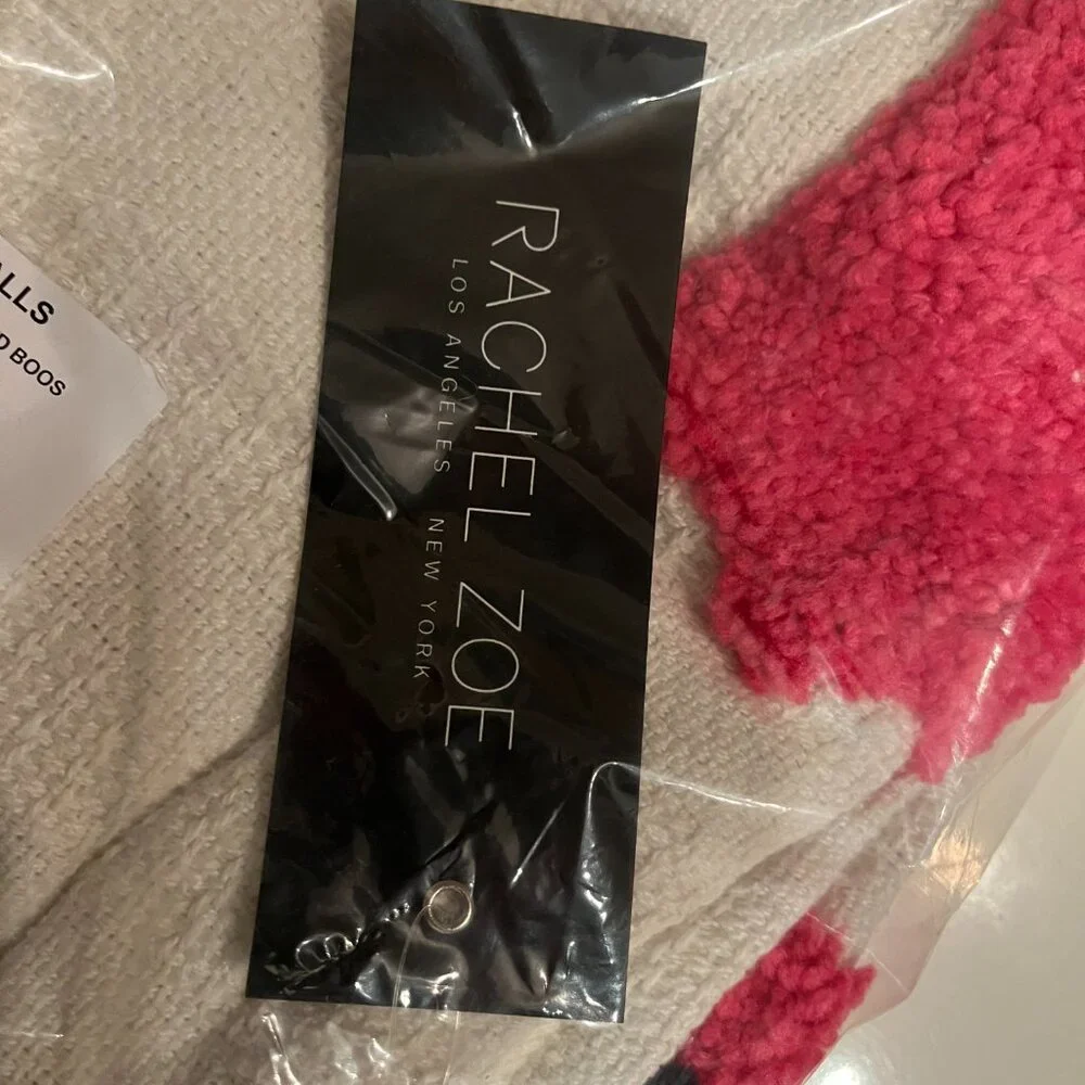 Rachel Zoe Oversized Decorative Throw Blanket 50 x 70 TickTick Famous (NEW / x)‎
